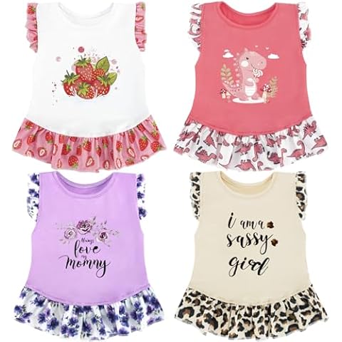 XPUDAC 4 Pack Small Dog Dresses Cover