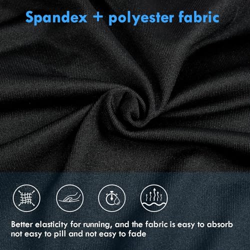 flintronic 1PCS Hombres Ropa Interior de Bicicleta, Talla Extra Pantalón Corto de Ciclismo con 4D Gel Acolchado para Hombre, Antibacterianos, Transpirables, Calzoncillos Cortos de montaña, Negro, L - imagen 5