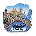 Kesheng Venecia Italia - Imán de resina 3D para nevera, juguete magnético para regalos, colección turística, 1 unidad