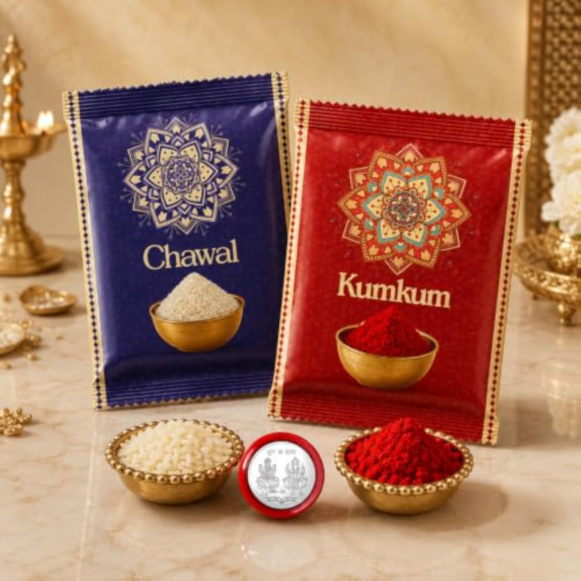Cute Lion Design Multicolor Kids Rakhi with Chocolate