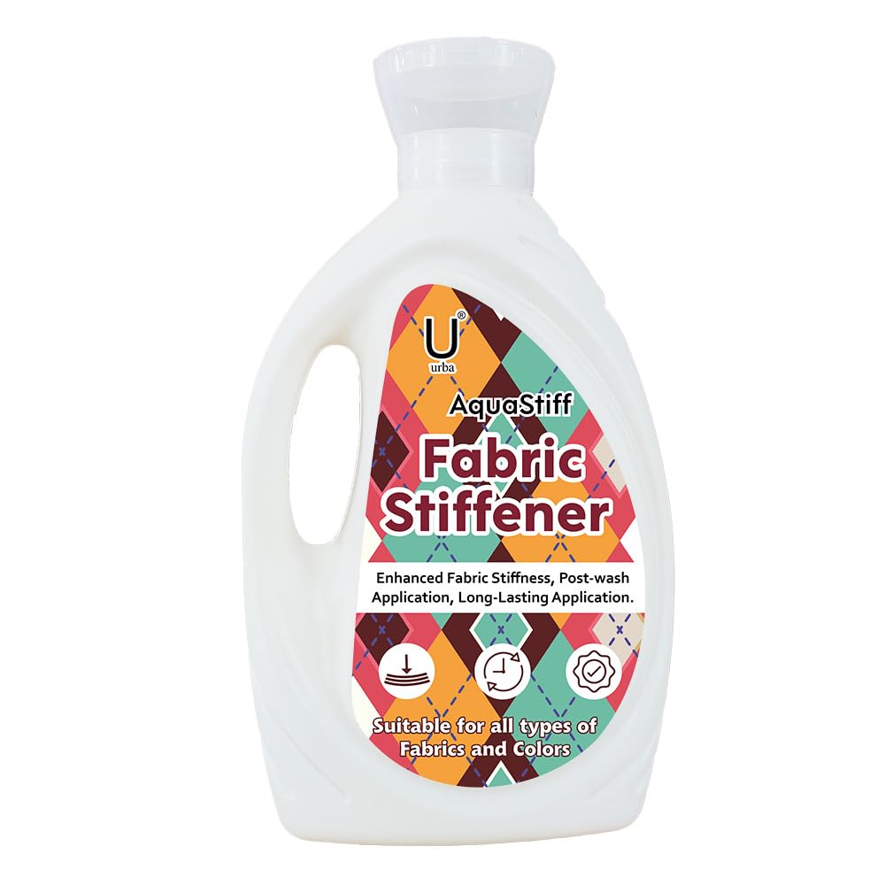 Urba AquaStiff Fabric Stiffener 1000 ml| Fabric Enhancer Post Wash - Floral Fusion | 1kg | Keeps Your Clothes Crisp & Shine | Cling Free | Long-stay Fragrance (B0CVN5SJ5H) Amazon Price History, Amazon Price Tracker