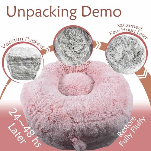 Image of Plush Faux Fur Bean Bag Chairs, Memory Foam Filled Sofa Chair Shape Bean Bag for Adults /Teens /Kids, Ultra-Soft Lazy Sofa for Living Room Bedroom College Dorm, Pink