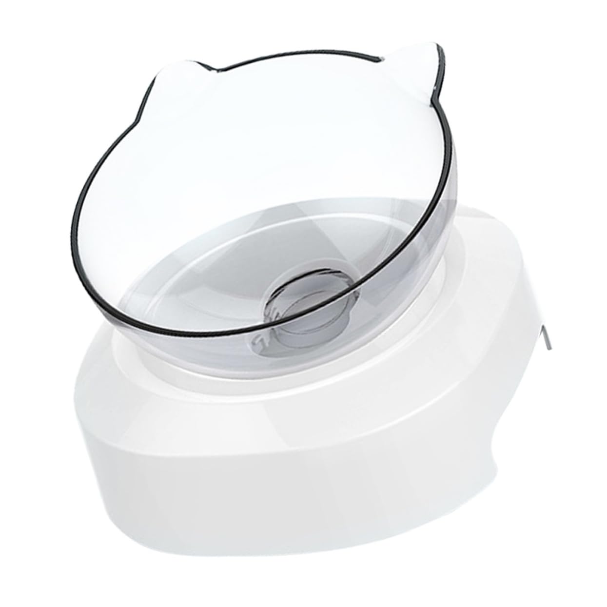 BESPORTBLE 15 Degree Cat Feeding Bowl Holder Pet Slant Feeder No-Break Material Easy to Food Container