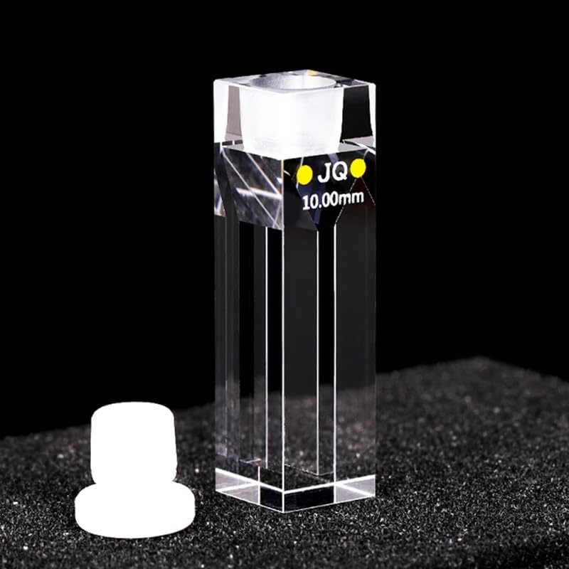 Cellule en quartz avec bouchon 10 mm évitant l'évaporation des échantillons de fluorescence