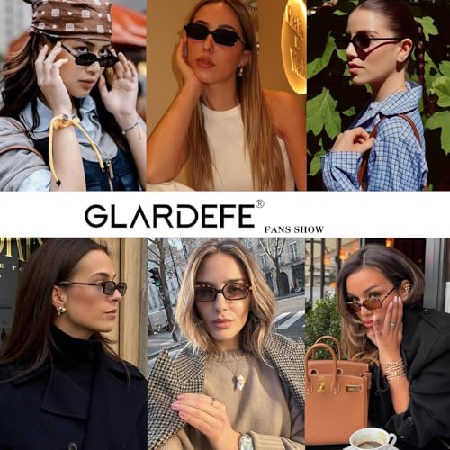 Retro Rectangle Sunglasses for Women - 90s Vintage Trendy Sun Glasses - UV400 Protection Sunnies3