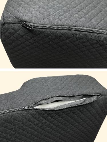 Xolloz Pillow For Eyelash Extensions - Curved Memory Foam Lash Bed Pillow With Neck And Back Support, Perfect Pillow For Eyelash Extensions, Two Pockets For Tools On The Sides Of Pillow - Black #TOP5