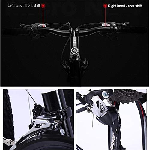 JLRTY Mountainbike Mountainbike, Unisex Bergfahrräder Hardtail, Doppelscheibenbremse Federung Vorne, 26" Rad, Stahl-Rahmen (Color : Green, Size : 21 Speed) – Bild 5