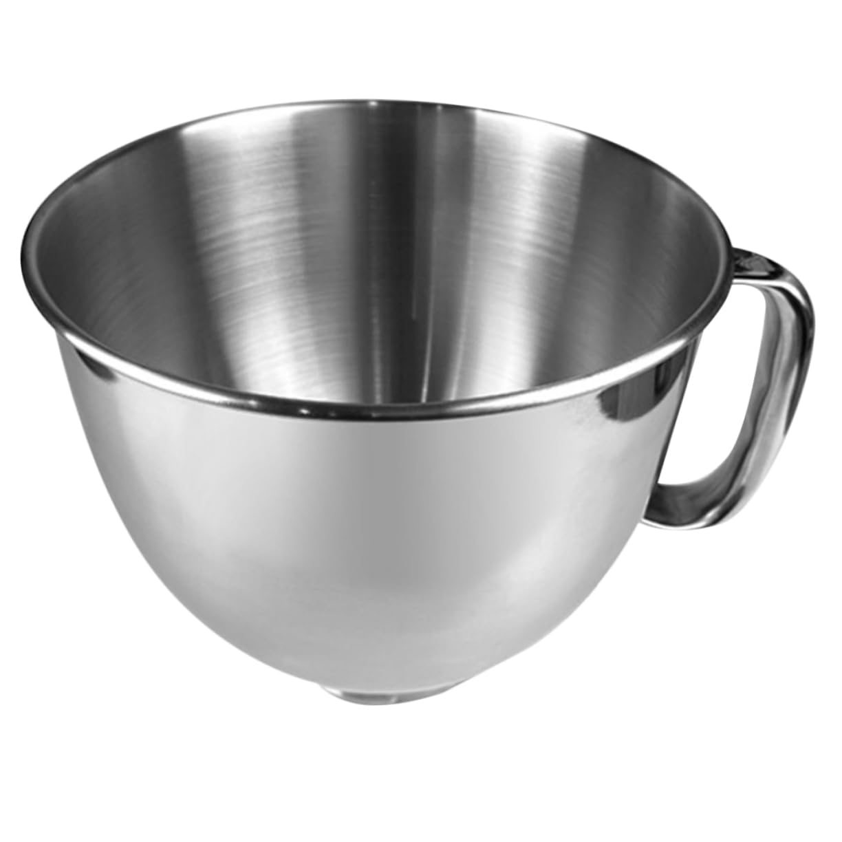 Hemobllo Ciotola Per Mixer in Acciaio Inox 4,5 l Con Manico, Ciotola Di Ricambio Per Impastatrice Planetaria, Lavabile in Lavastoviglie Per Uso Domestico e Preparazione Alimenti