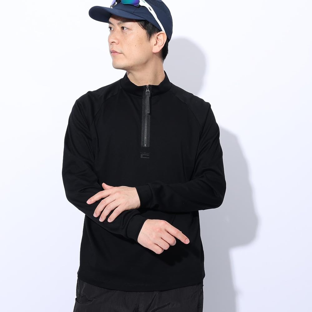 新品　COBRA コブラ ゴルフ　ハーフジップ 長袖シャツ ブラック　Lサイズ Amazon.co.jp: コブラ（Cobra） ゴルフウェア 長袖 ハーフジップシャツ