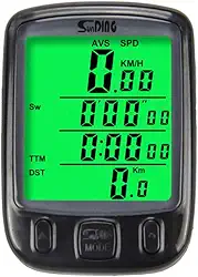 Garneck Bicicleta Computador Bicicleta Velocímetro Com Fio Bicicleta Odômetro Ciclismo Multi Função Impermeável (Preto)