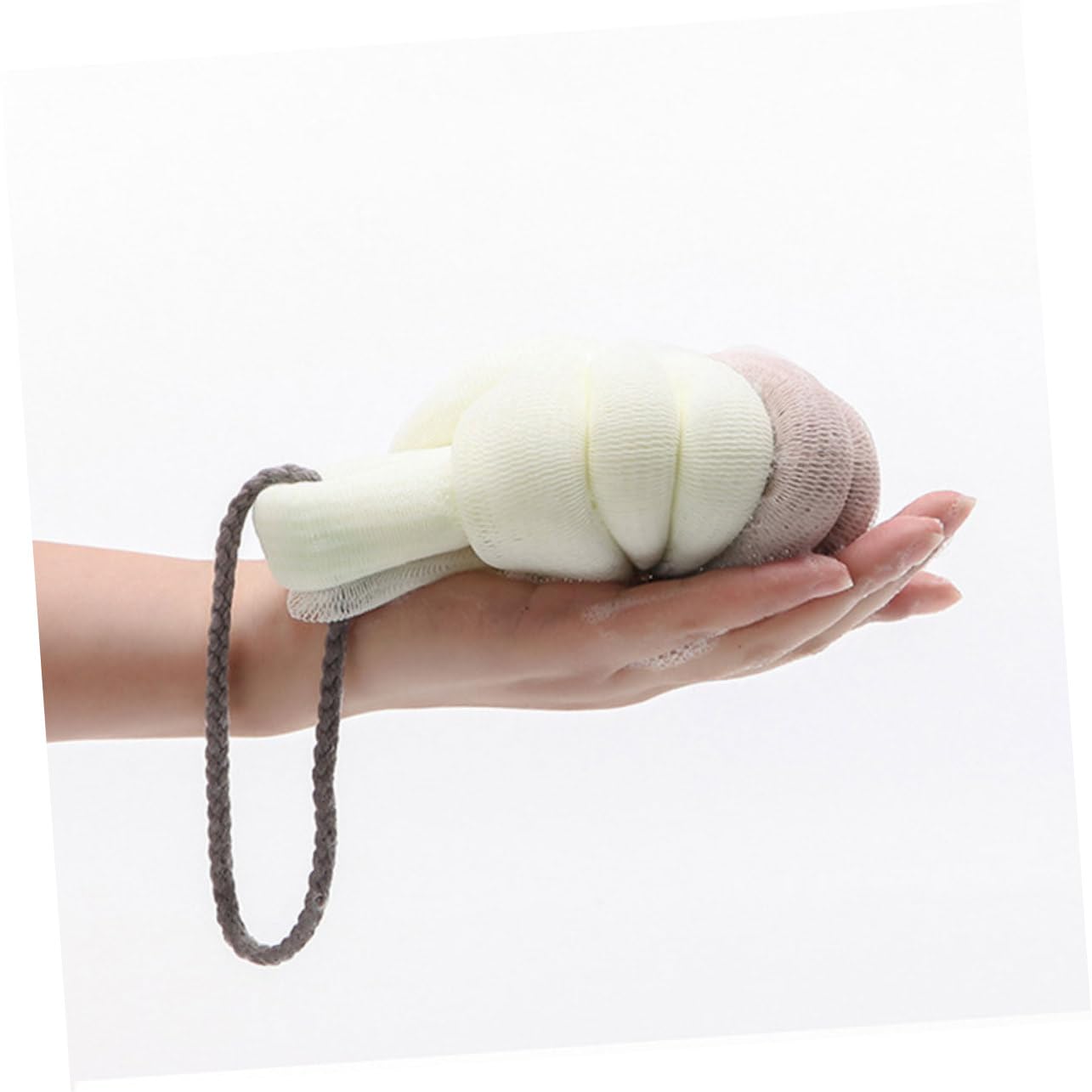 FRCOLOR 12 panni per vasca da bagno in rete per doccia, spugna per il lavaggio del corpo, luffa, spugna per la schiena, cuscino esfoliante, spugna per la doccia, sfera per il bagno