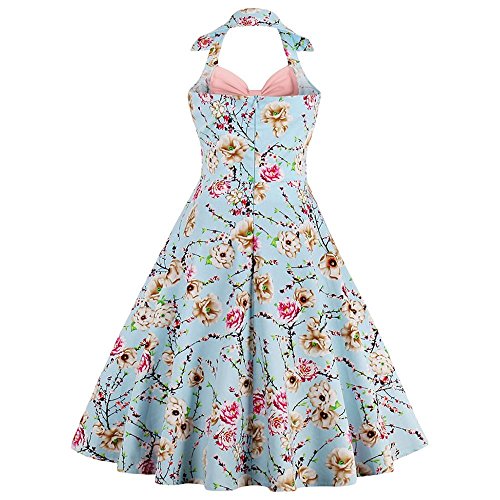 Vestido feminino vintage dos anos 1950, Rockabilly Audrey Hepburn, frente única, bolinhas, retrô, an