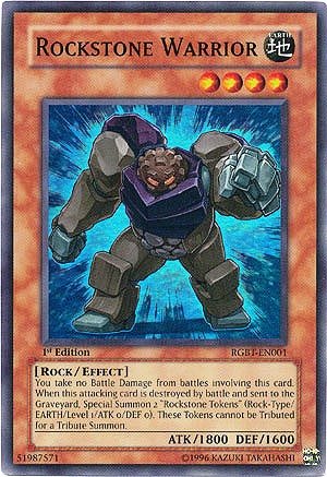 Amazon.com: Yu-Gi-Oh! - Rockstone Warrior (RGBT-EN001) - Raging Battle -  1st Edition