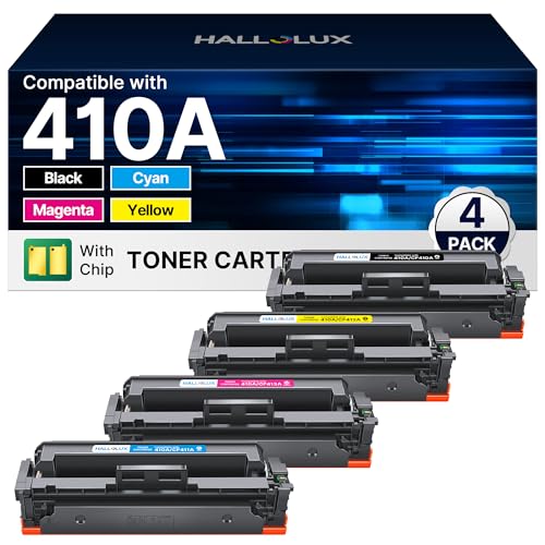 Toner HP 410A CF410A pack de 4 de rechange pour imprimer les rapports d'activité MFP M477