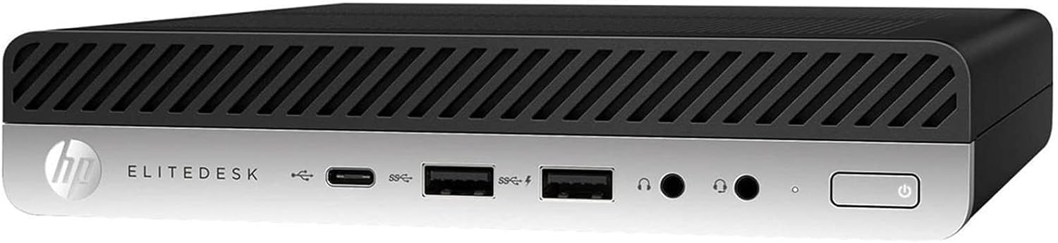 HP EliteDesk 800 G4 PC Mini ordinateur de bureau Intel i5-8400T Ram 16 Go DDR4 SSD 240 Go Windows 11 Pro (reconditionné)