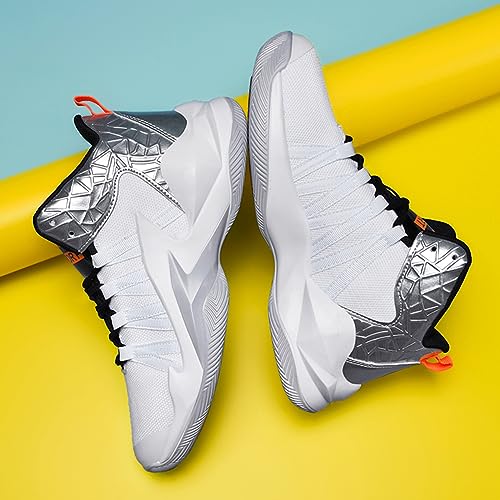 ESXGED Womens Lightweight Basketball Shoes Mens School Training Running Non-Slip Casual Shoes Comfy Sneakers3