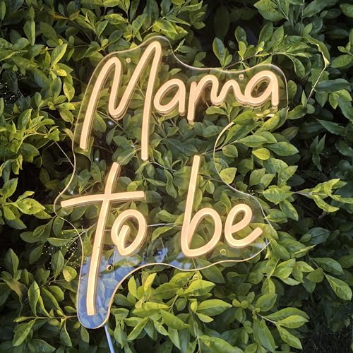 Image of Mama to Be Neon Sign,Baby Shower Party Decorations, Party Neon Sign for Mummy, First Time Mom Gifts, Baby Shower Birthday Wedding Party Sign(15.7x11.8in)