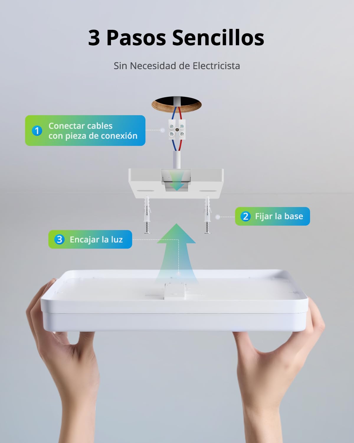 Yafido LED Lámpara de Techo Moderna 48W Plafón Led Cuadrado Ultra Delgado Downlight Blanco Natural 4000K 4320LM adecuada para Cocina Balcón Dormitorio Corredor Sala de Estar 30*30*4cm No-Regulable