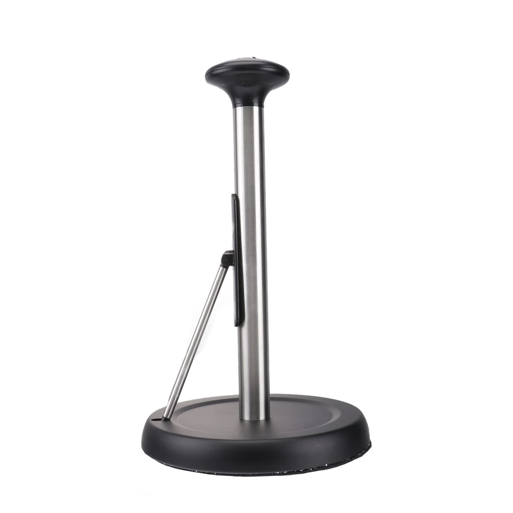 Porte-Papier Vertical en Acier Inoxydable Noir, 1 Pièce