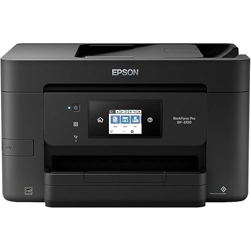 Epson WorkForce Pro WF-3720 Wireless All-in-One Color Inkjet Printer, Copier, Scanner with Wi-Fi Direct, Amazon Dash Replenishment Ready