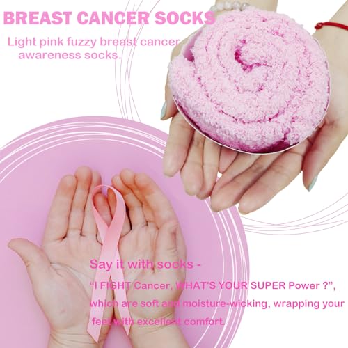 Image of Breast Cancer Socks for Women, Cancer Care Gifts for Women Get Well Soon Gifts Fighting Cancer Gifts Survivor Socks