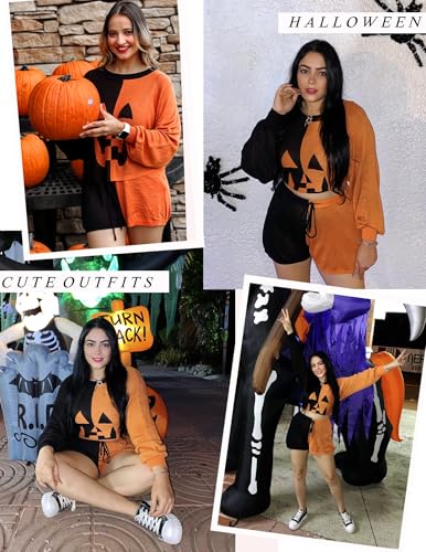 Ekouaer Knit Pajamas Set for Women Lounge Wear Sets Long Sleeve Sweatsuit Matching 2 Piece Outfits Casual Sweater Sets S-XXL2