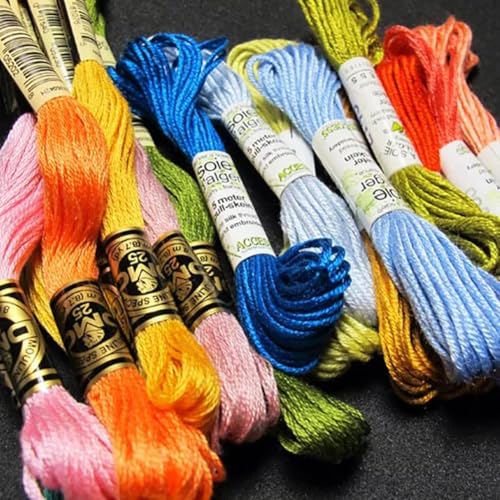 image for CABODYALS 12 Skeins 105 Yards Variegated Embroidery Thread Floss Cross