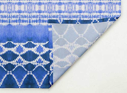 Servilletas de tela azules tie-dye 18x18 pack 6 miniatura 3
