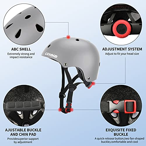 Image of Kids Bike Helmet,Toddler Skateboard Helmets for Ages 2-3-5-8-14 Years Boys Girls，Adjustable Multi-Sport Bicycle Skateboarding Football Roller Skating Scooter Rollerblade Balance Bike Helmet