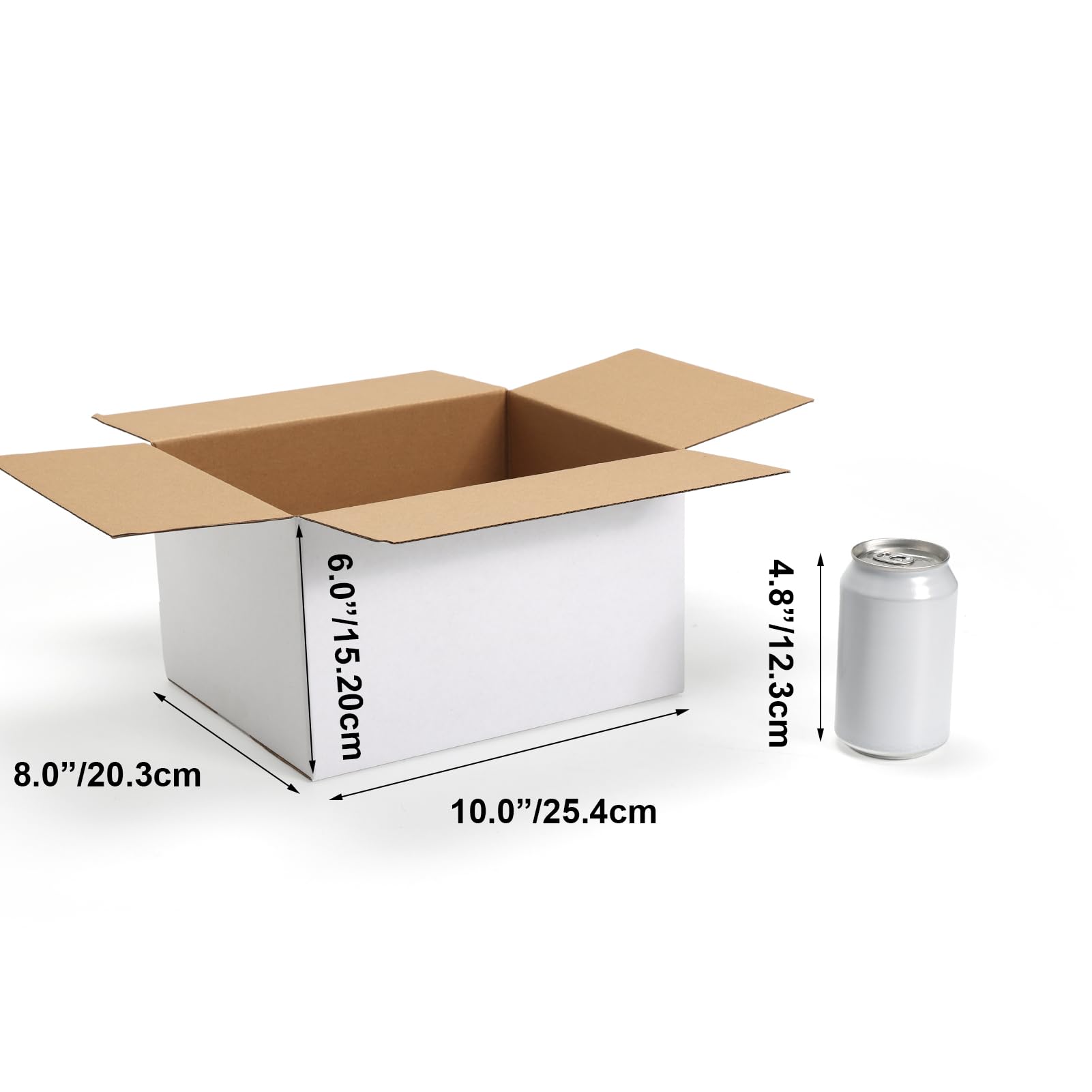 Verzenddoos Klepdoosje Budget Fast Naturel 25.5x20x8cm 10stuks Krabbendam Kadoverpakking
