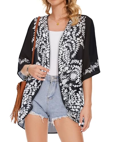 Image of Swimsuit Coverups for Women Sarong Beach Bikini Wrap Sheer Short Skirt Chiffon Scarf for Swimwear