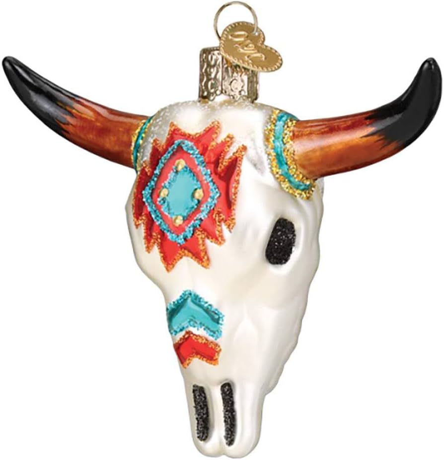 Amazon.com: Old World Christmas Southwestern Steer Skull Glass Amazon.com: Old World Christmas Southwestern Steer Skull Glass