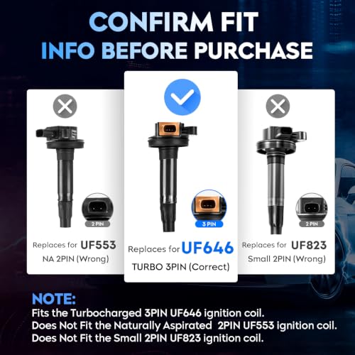 Image of Ignition Coil Pack for Ford F150 3.5L Turbo 3-Pin, for UF646, 6 PCS