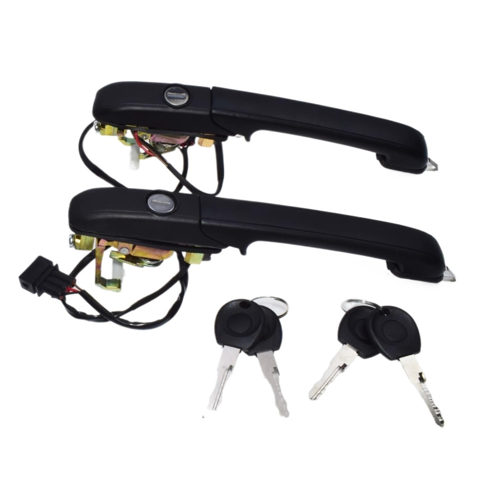 Qjahxkf Front Lh Rh Replacement Exterior Door Handles Black Outside Car Door Handle For Vw For Passat For Variant B3 B4 1988 1989 1990 1992 1993 1994 1995 1996 1997 Outer Handle(Front Lh Rh)