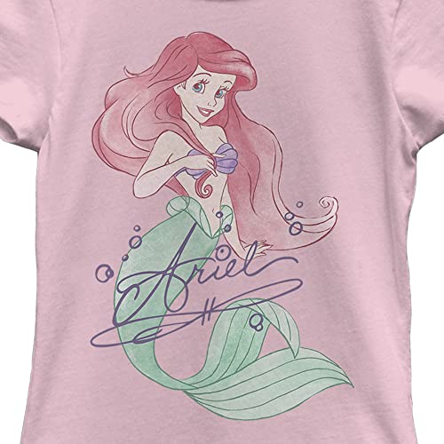 Disney Girl's Princess Signed Ariel T-Shirt2