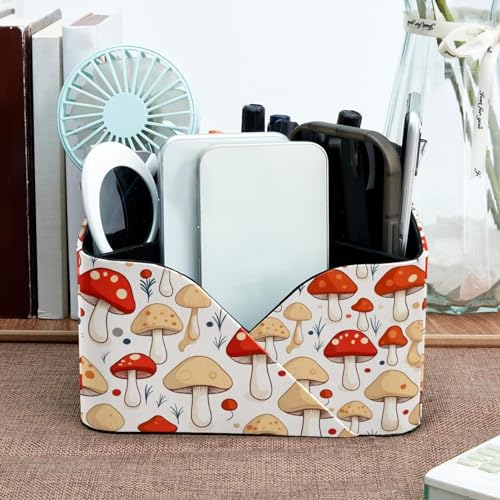 Organiseur de bureau champignon à 2 compartiments pour fournitures et stylos - 7