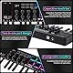 Nikou M-VAVE MIDI Tastatur Controller, USB Mini 25 Tasten Professionelles Dynamisches Tastenbett Elektro Musik Arranger Keyboard mit RGB-Schlagzeugpads (Schwarz)