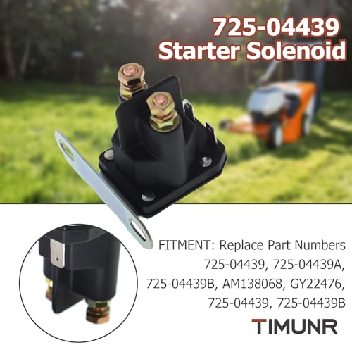 Solenoide de arranque para John Deere AM133094 cortacésped 725-04439 5