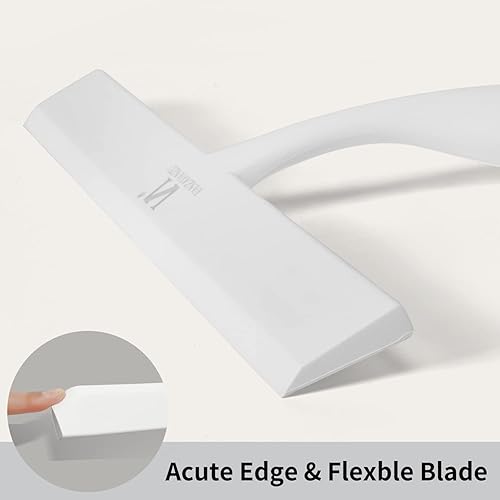 Miniatura 4 de Escobilla de ducha para puertas de vidrio, escobilla de silicona de 11 pulgadas con mango antideslizante y gancho adhesivo para baño, espejo,