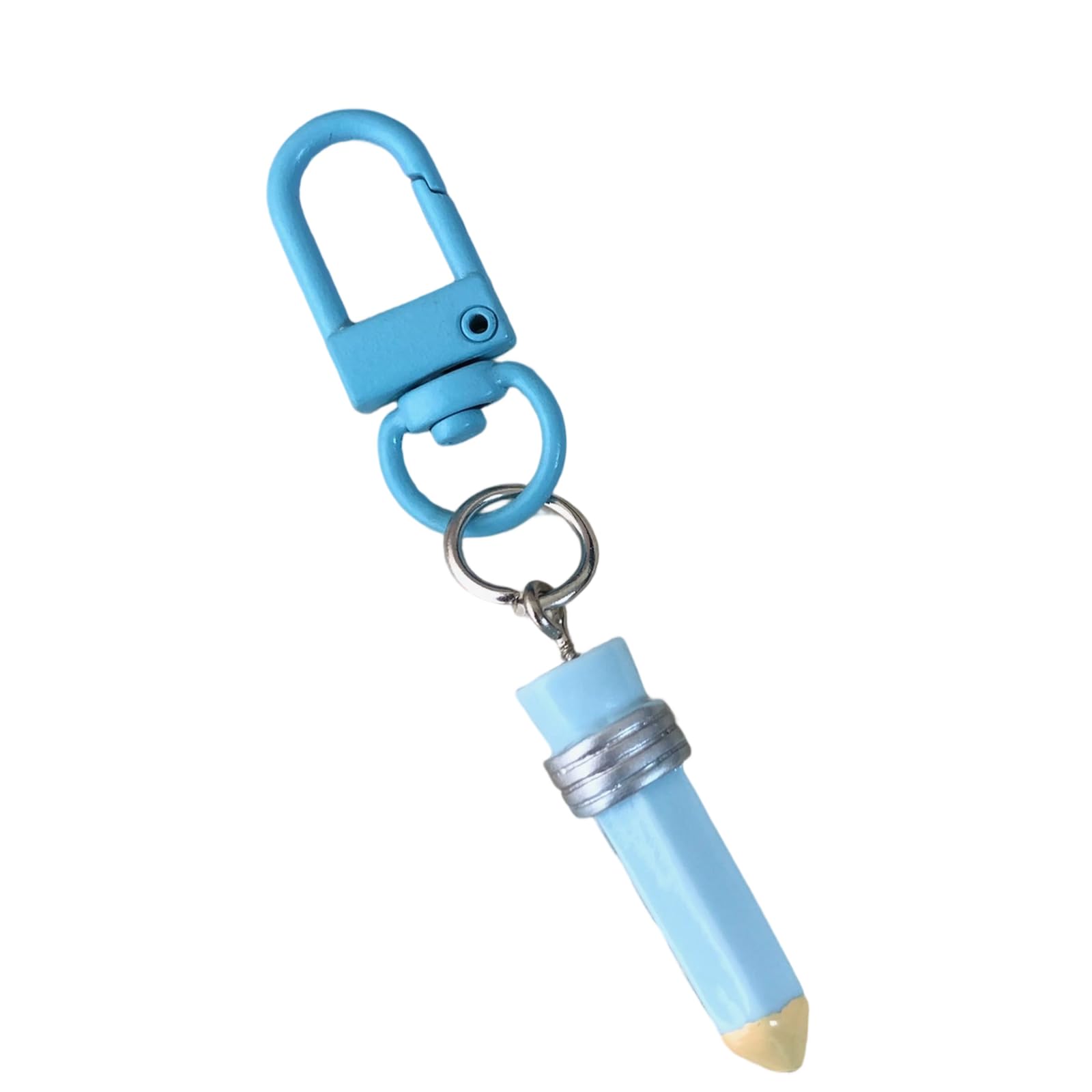 YPBEW Stylish Pencil Keychain Resin Backpack Charm for Teens School Themed Daily Use Pencil Keychain