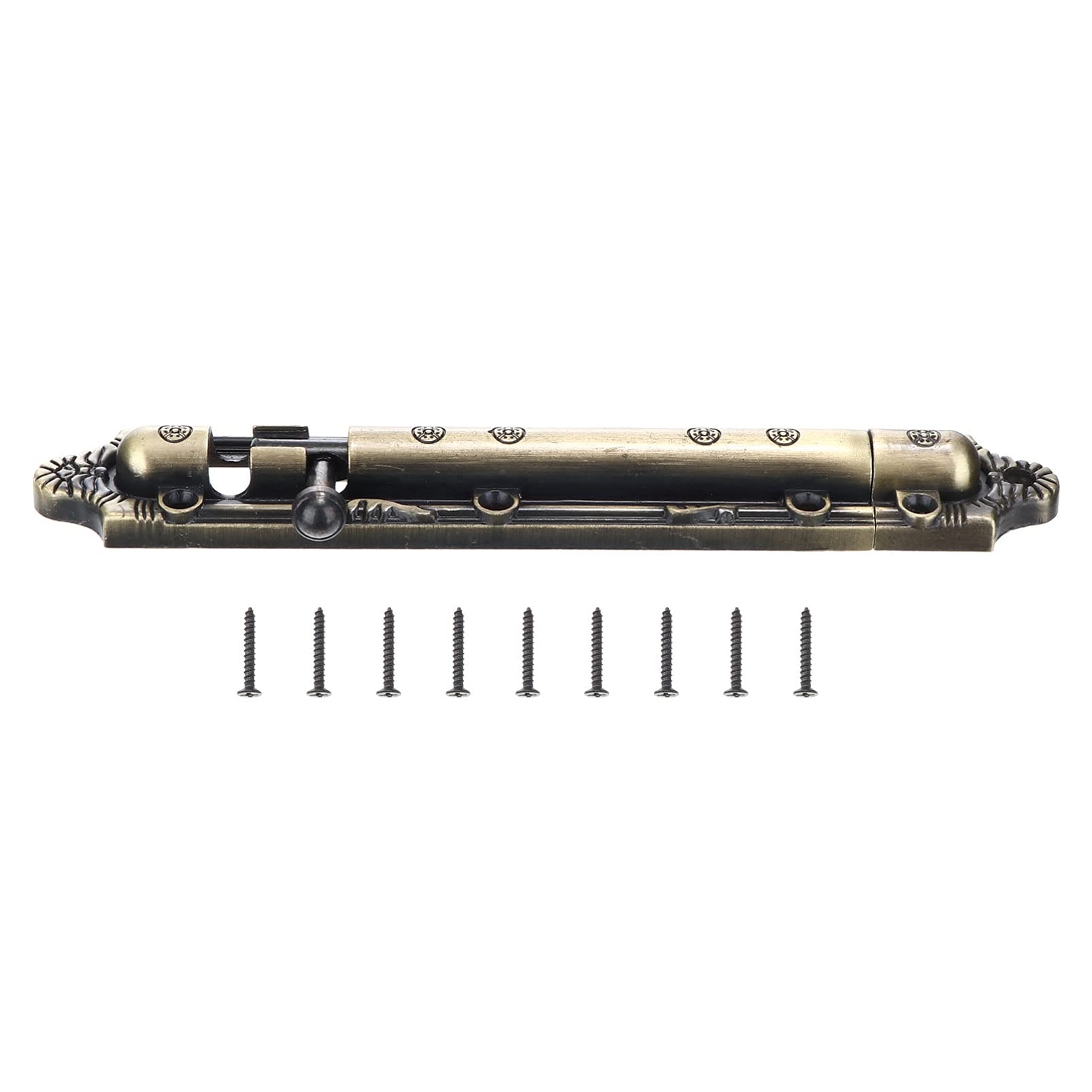 Rotate Bolt Latch Lock, Door Lock Bolt, Latch Zinc Alloy Slide Gate for Doors Windows Multicolor(Green Bronze Color)