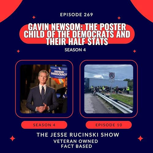 Page de couverture de Gavin Newsom: The Poster Child of The Democrats Half Stats (Episode 269)