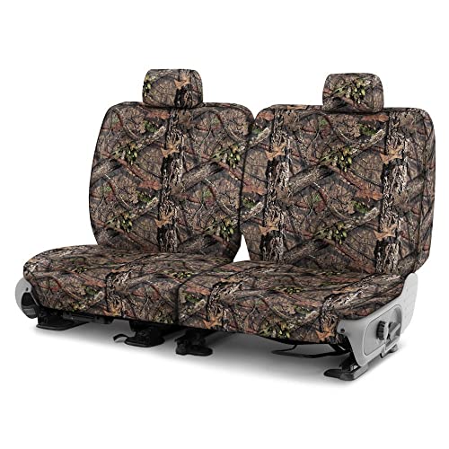 Covercraft Mossy Oak Camo Carhartt SeatSaver Custom Seat Covers | Fits 2011-2018 Ram 1500, 2019-2024 1500 Classic, 2011-2024 2500/3500 | 2nd Row Solid Bench Seat, Break-Up Country