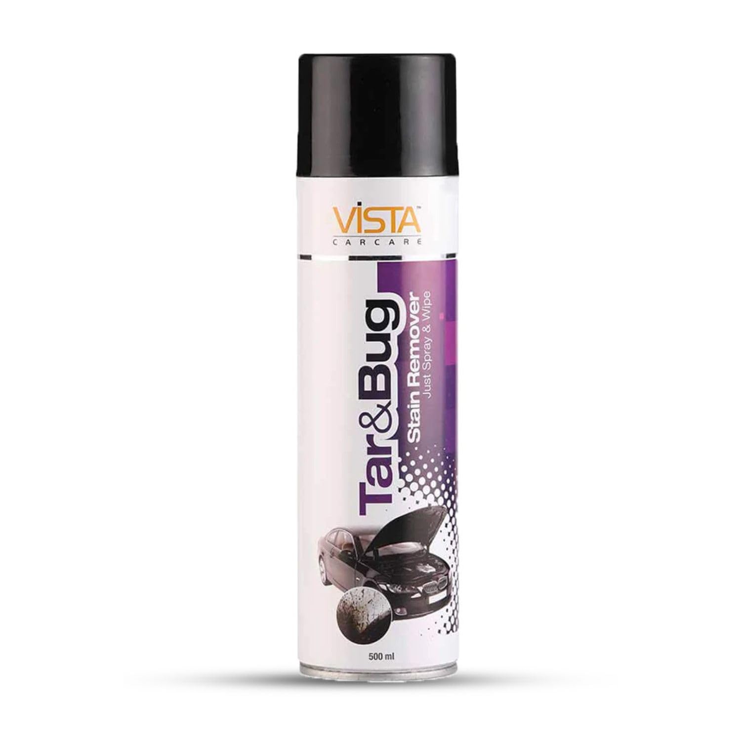 Vista Auto Care | Powerful, Residue-Free Cleaner for Painted, Chrome, Glass & Plastic Surface (Tar & Bug Stain Remover 500ml)