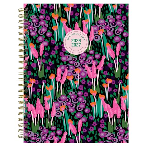 TF�o�� 2026�N7��~2027�N6�� Buds & Blooms�� �T�ԃ}���X���[�v�����i�[ - 12���� �A�J�f�~�b�N�v�����i�[ 2026-2027�N ��v�ȃJ�o�[�A����̃R�[�e�B���O����Ă��Ȃ����ƌv��X�e�b�J�[�t�� - 6.5 x 8�C���`