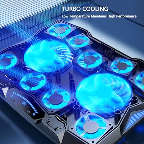 Base para laptop con 12 ventiladores y altura ajustable miniatura 7