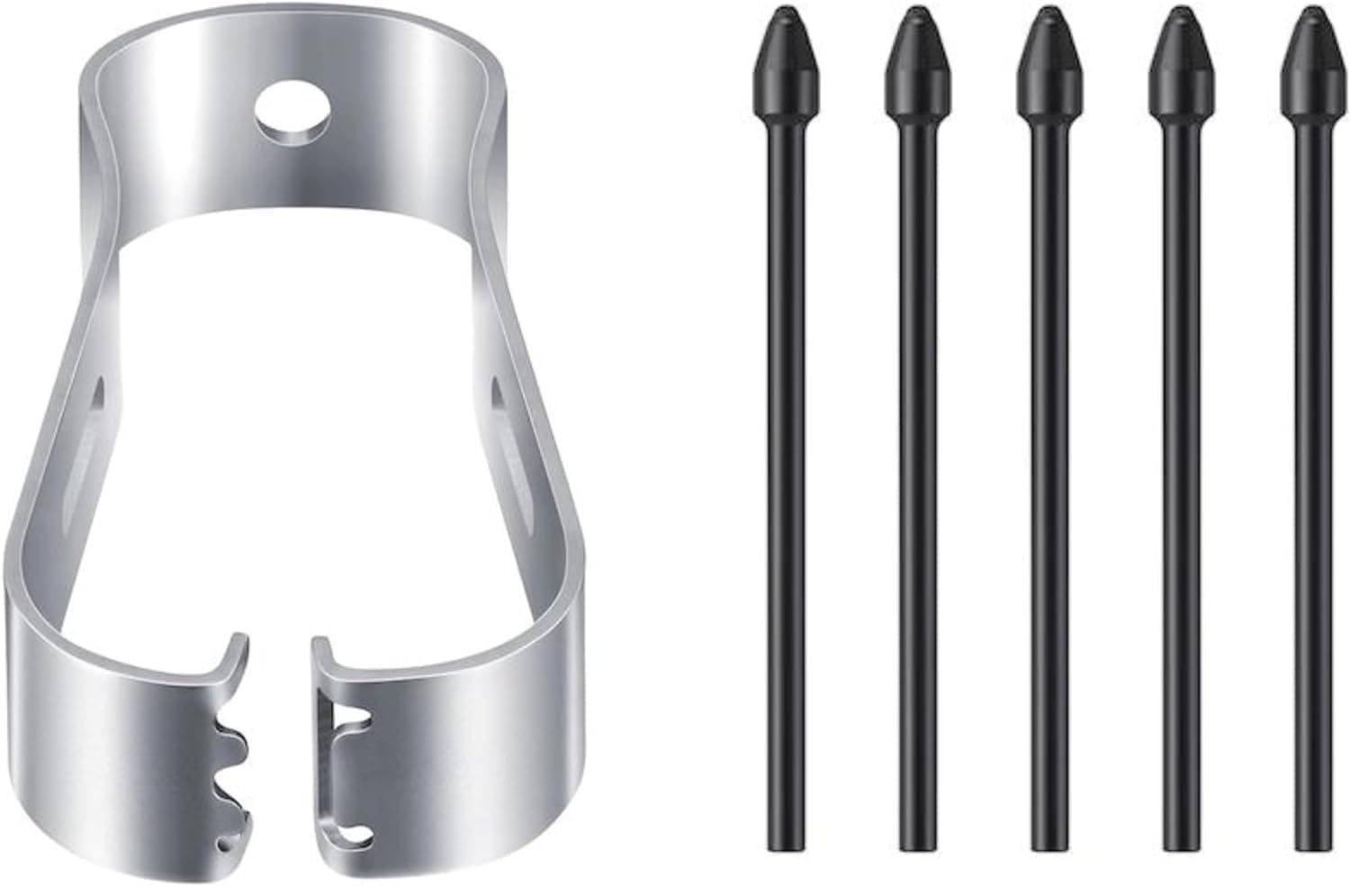 FITVERT Tablet Stylus Pen Nibs | Replacement Tips | Compatible with Note 10/20, Tab S6/S7, Includes 5 Refills + 1 Tweezer (Black) 5pcs