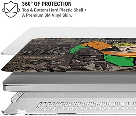 Skinit Case + Skin Compatible with MacBook Air 13in (2020) - Officially Licensed Warner Bros Aquaman Mixed Media Design