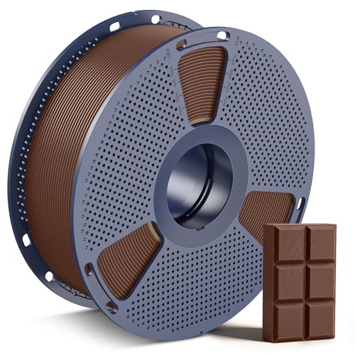 Image of SUNLU PLA 3D Printer Filament PLA Filament 1.75mm, Neatly Wound 3D Printing Filament 1.75mm, Dimensional Accuracy + /- 0.02 mm, Fit Most FDM 3D Printers, 1kg Spool (2.2lbs), Chocolate
