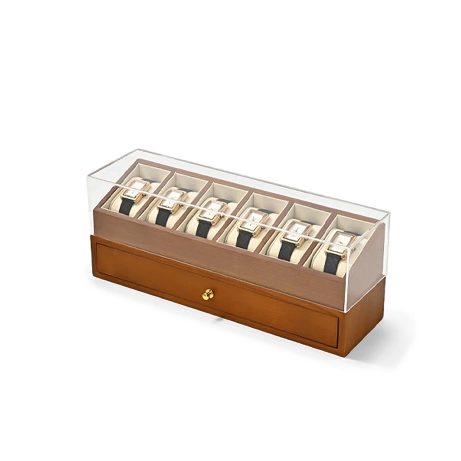 Caja organizadora de madera for 6 relojes